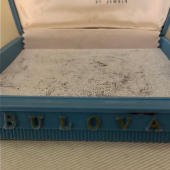 Bulova Vintage 1950s Blue and Brown Vintage Watch Box - Box Only - Picture 6 of 12